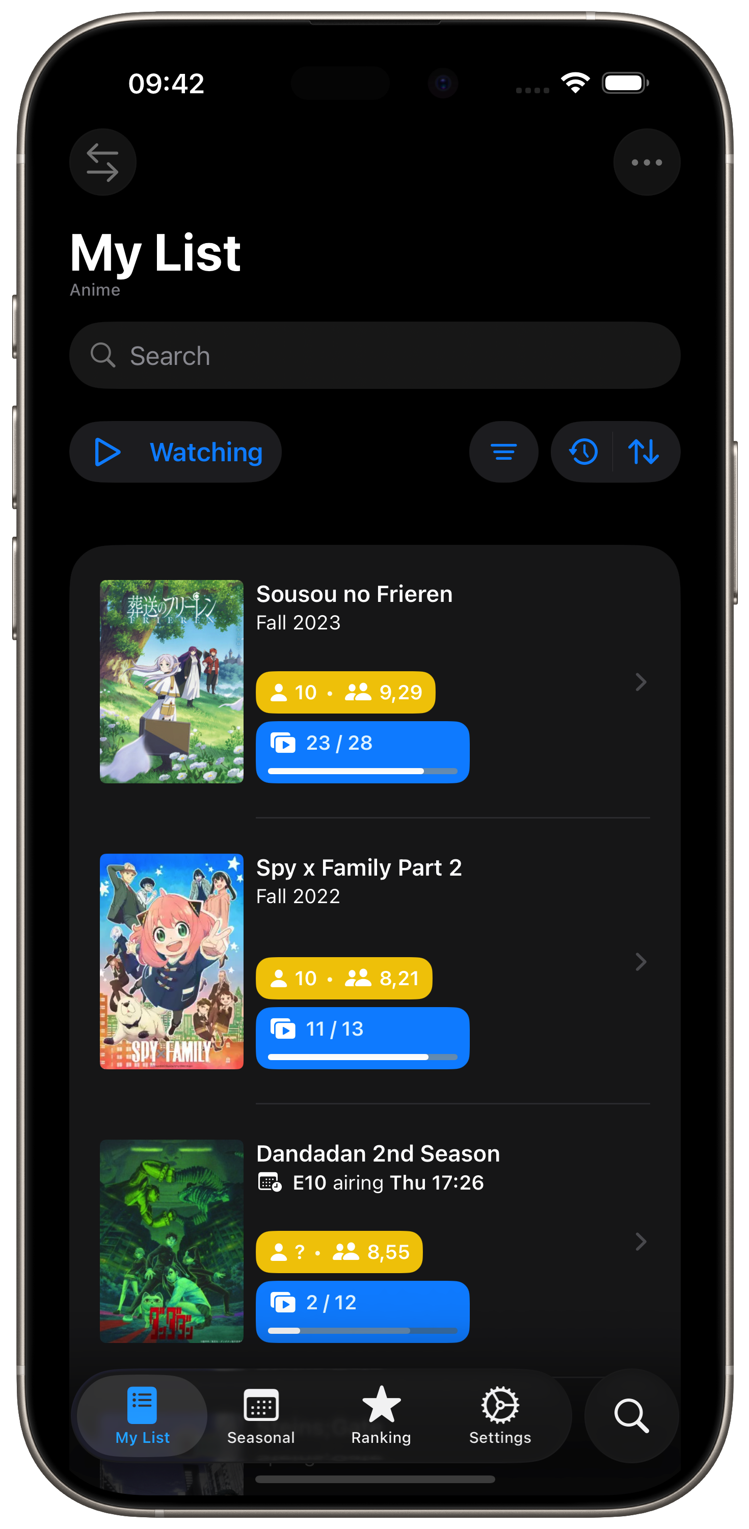 ManGo Seasonal Anime